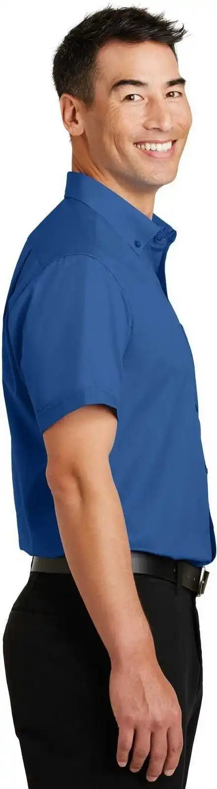 Port Authority S664 Short Sleeve Superpro Twill Shirt True Blue