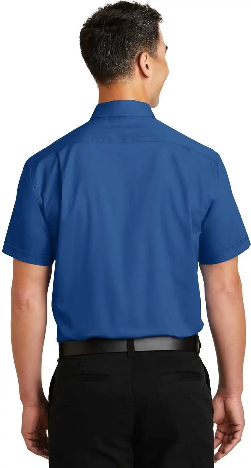 Port Authority S664 Short Sleeve Superpro Twill Shirt - True Blue