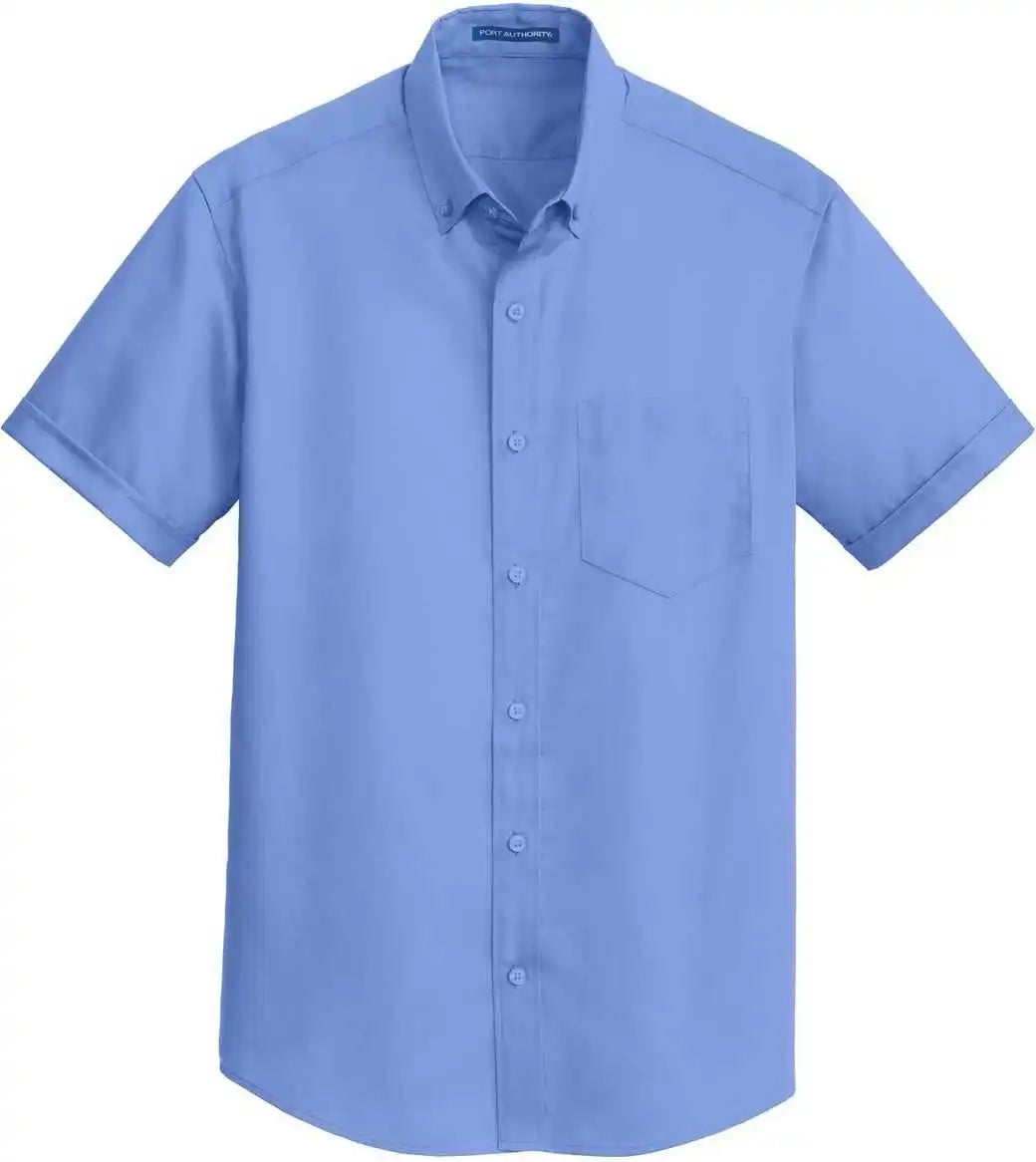 Port Authority S664 Short Sleeve Superpro Twill Shirt Ultramarine Blue