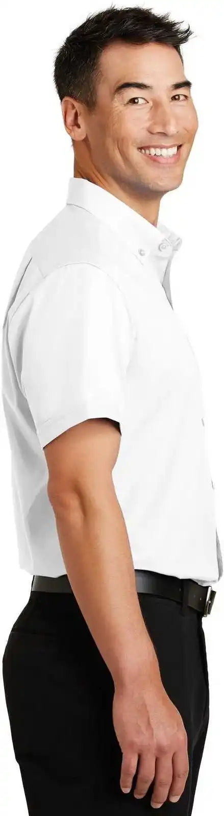 Port Authority S664 Short Sleeve Superpro Twill Shirt White