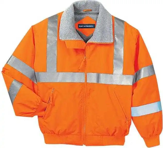 Port Authority Srj754 Enhanced Visibility Challenger Jacket with Reflective Taping - Safety Orange