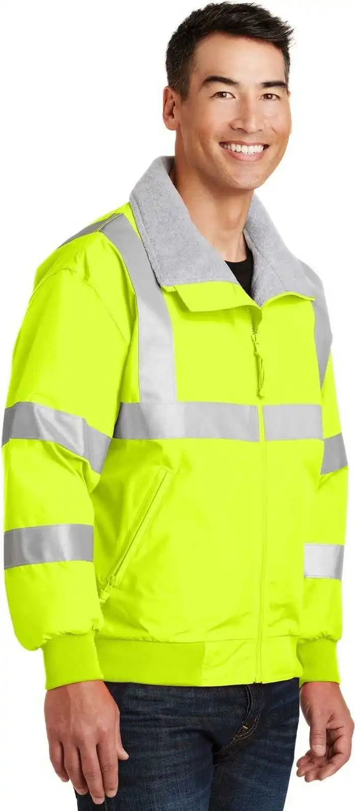 Port Authority Srj754 Enhanced Visibility Challenger Jacket with Reflective Taping - Safety Yellow