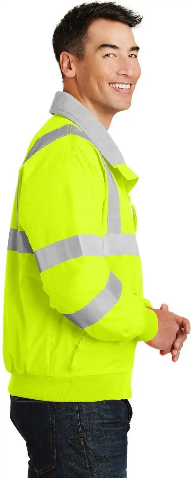 Port Authority Srj754 Enhanced Visibility Challenger Jacket with Reflective Taping - Safety Yellow