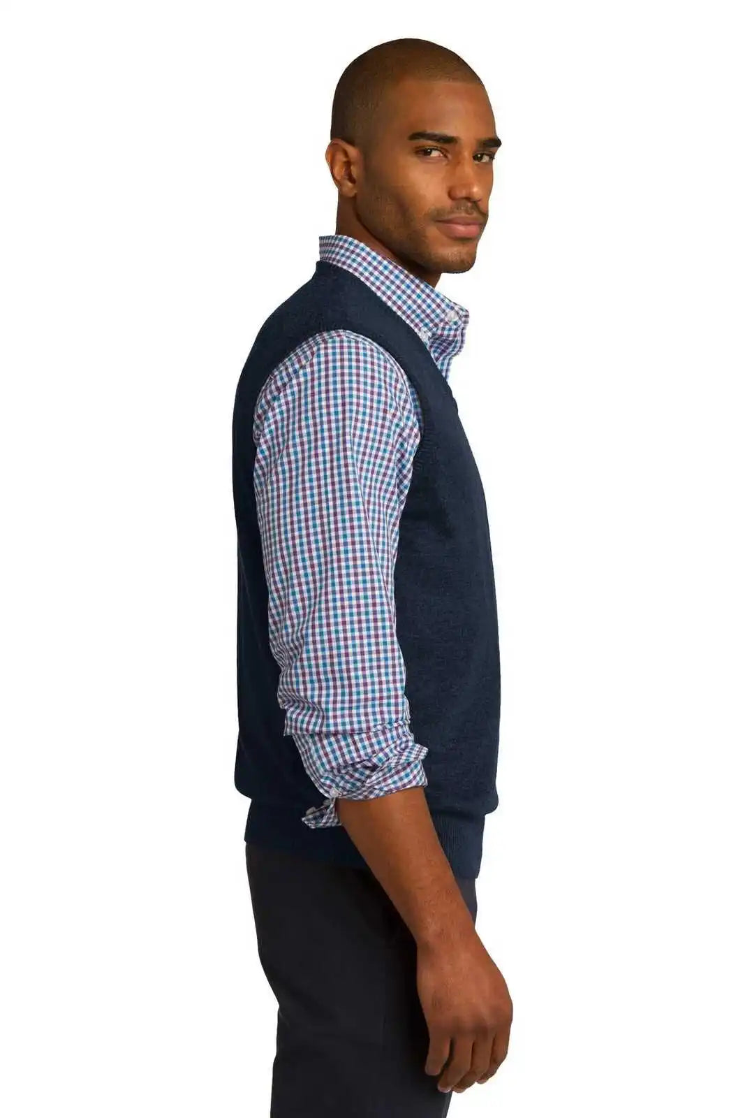 Port Authority Sw286 Sweater Vest - Navy