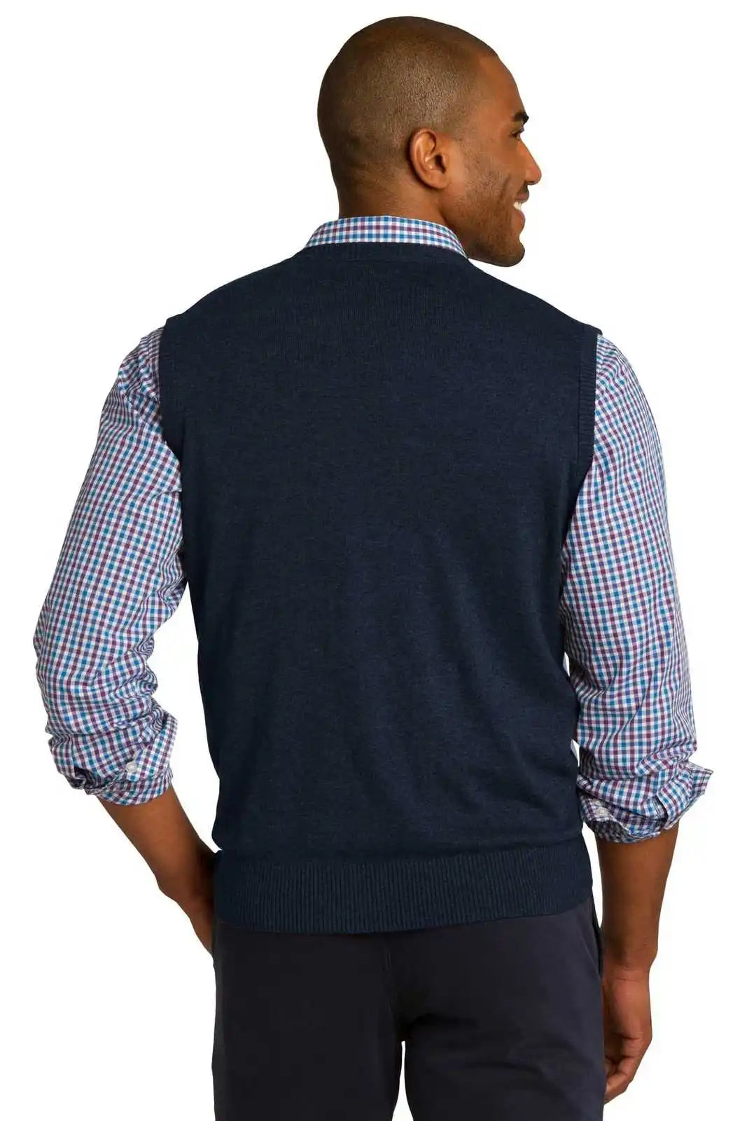 Port Authority Sw286 Sweater Vest - Navy