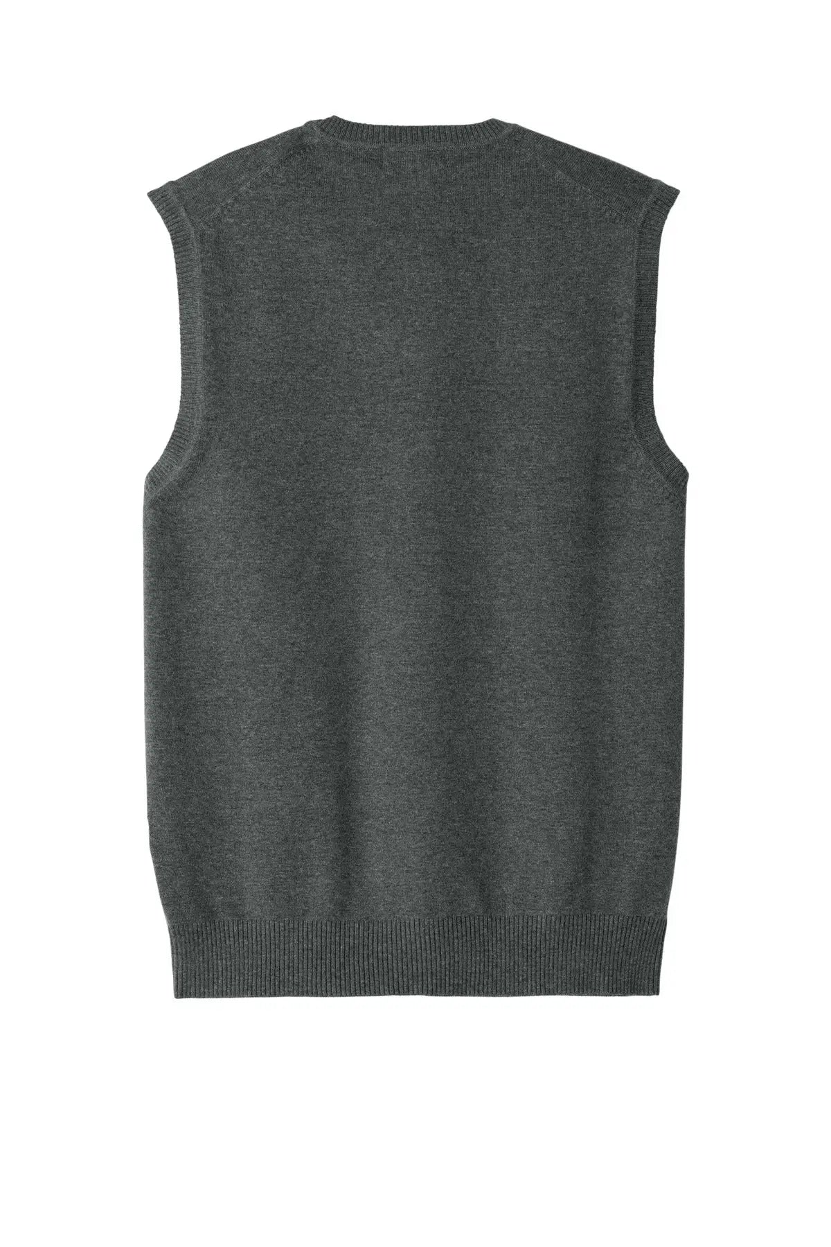 Port Authority Sw2860 Easy Care Sweater Vest - Charcoal Heather - Adult Xs