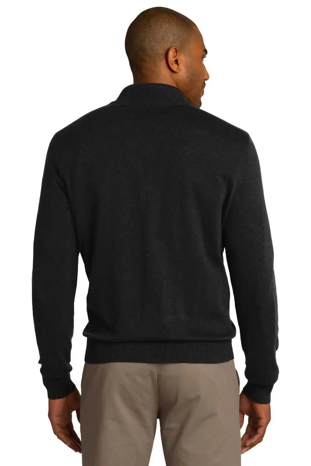 Port Authority Sw290 1/2-zip Sweater - Black