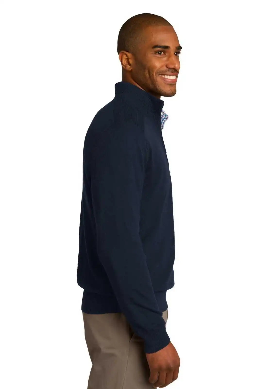 Port Authority Sw290 1/2-zip Sweater - Navy