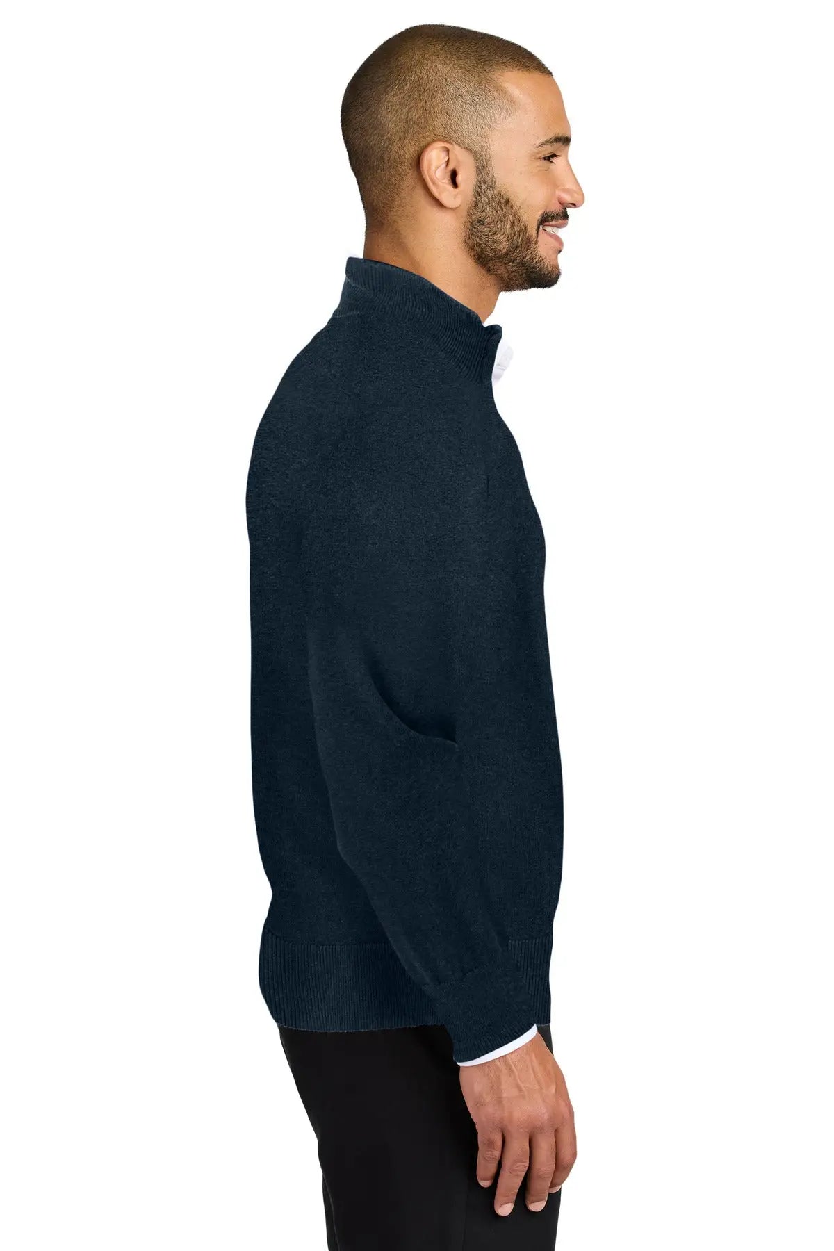 Port Authority Sw2900 Easy Care 1/4-zip Sweater - River Blue Navy