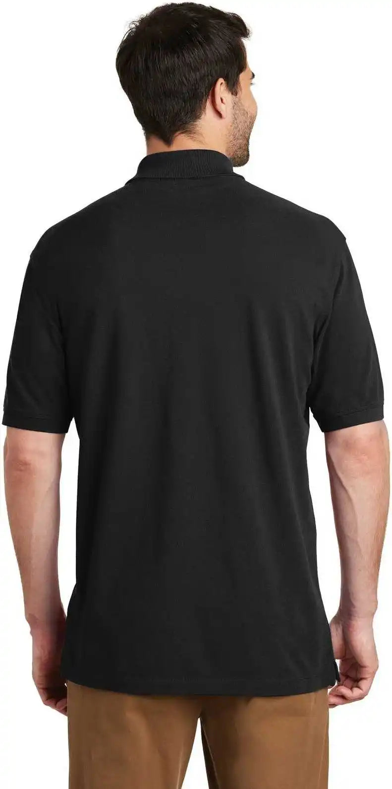 Port Authority Tk8000 Tall Ezcotton Polo Black