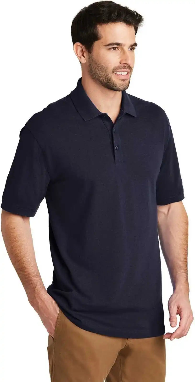 Port Authority Tk8000 Tall Ezcotton Polo Navy