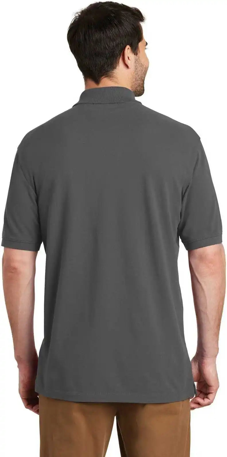Port Authority Tk8000 Tall Ezcotton Polo Sterling Gray