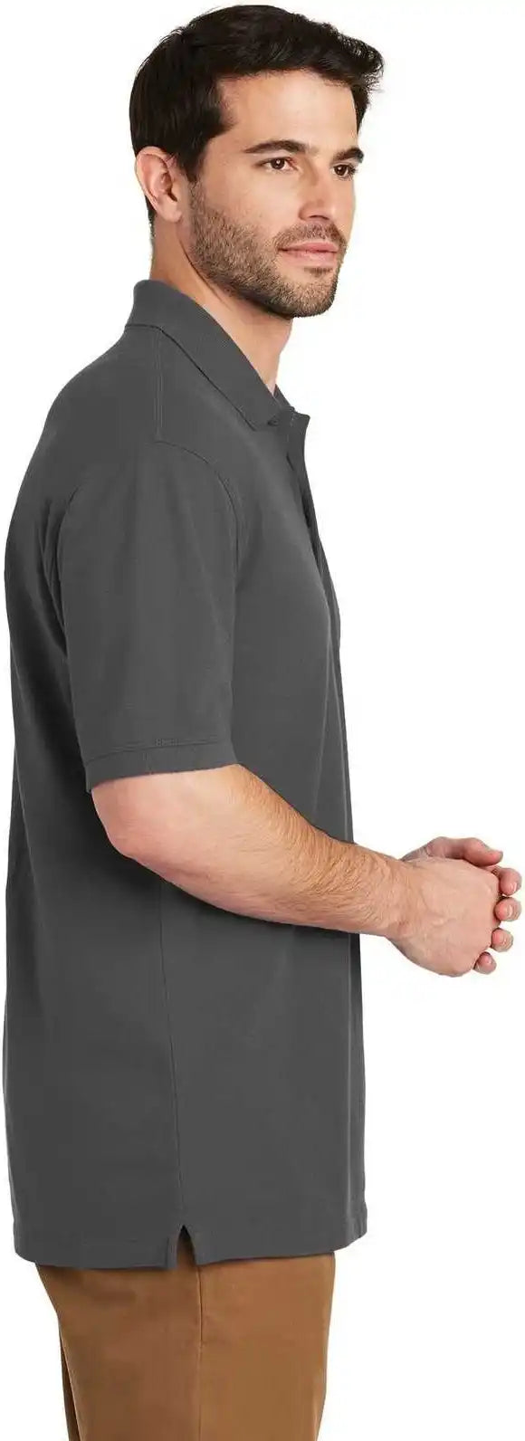 Port Authority Tk8000 Tall Ezcotton Polo Sterling Gray