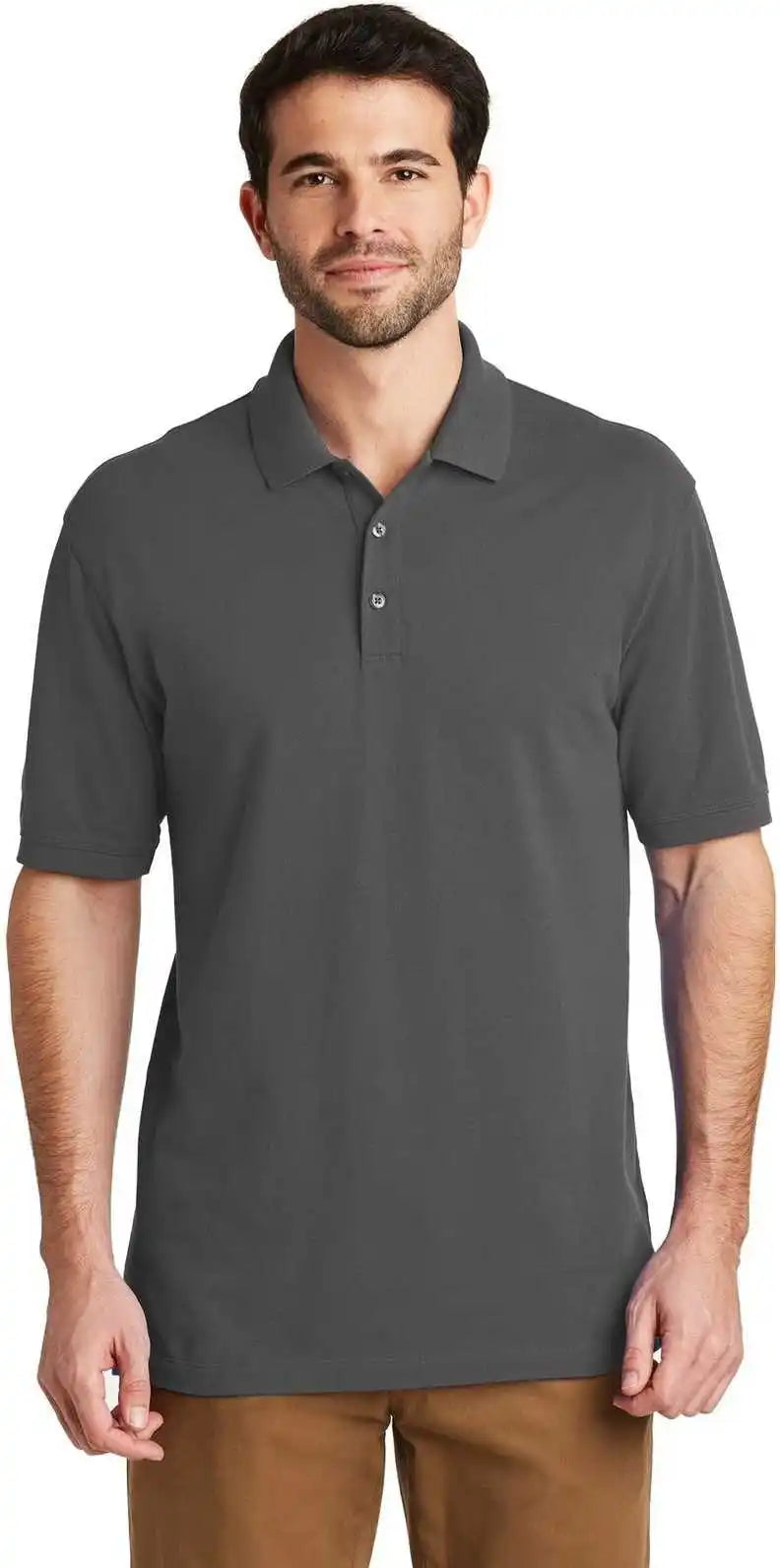 Port Authority Tk8000 Tall Ezcotton Polo Sterling Gray
