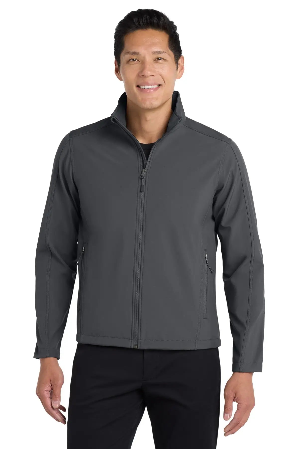 Port Authority Tlj317 Tall Core Soft Shell Jacket - Battleship Gray - Adult l