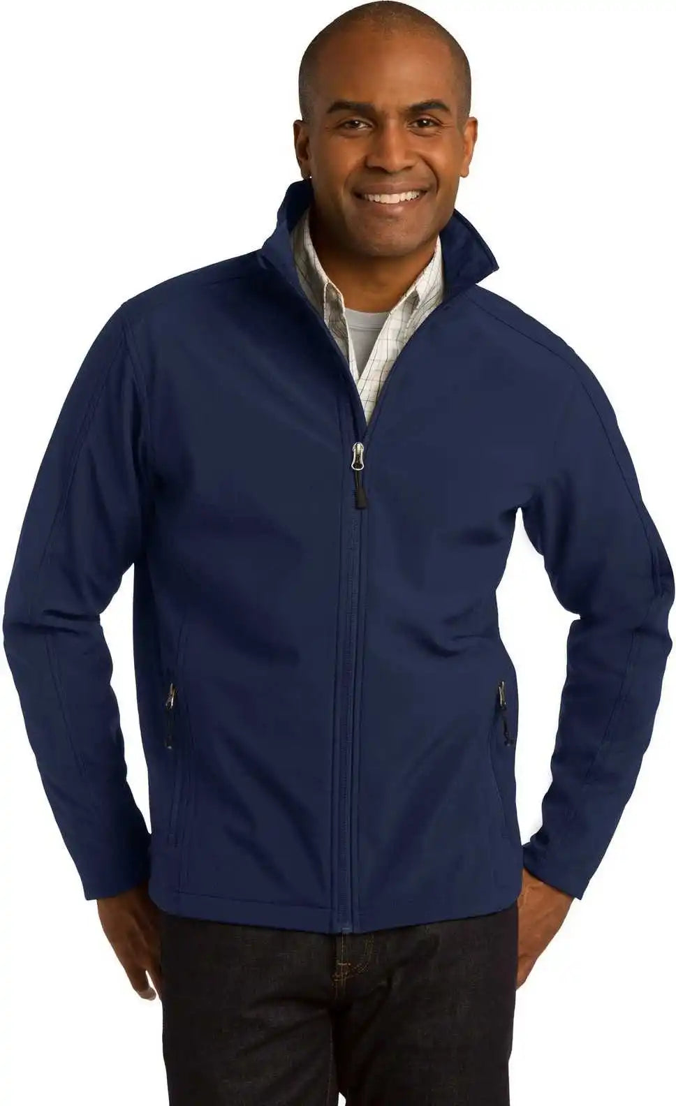 Port Authority Tlj317 Tall Core Soft Shell Jacket Dress Blue Navy
