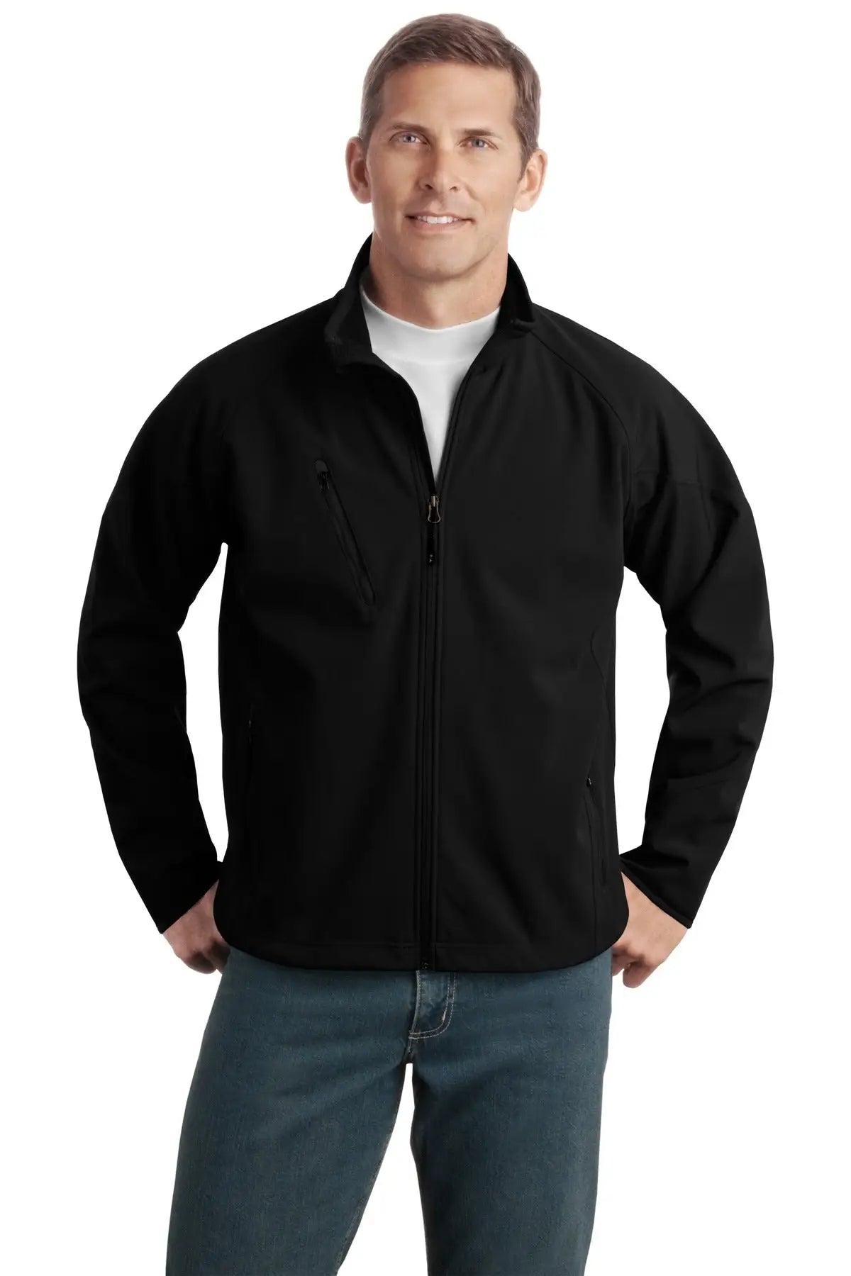 Port Authority Tlj705 Tall Textured Soft Shell Jacket