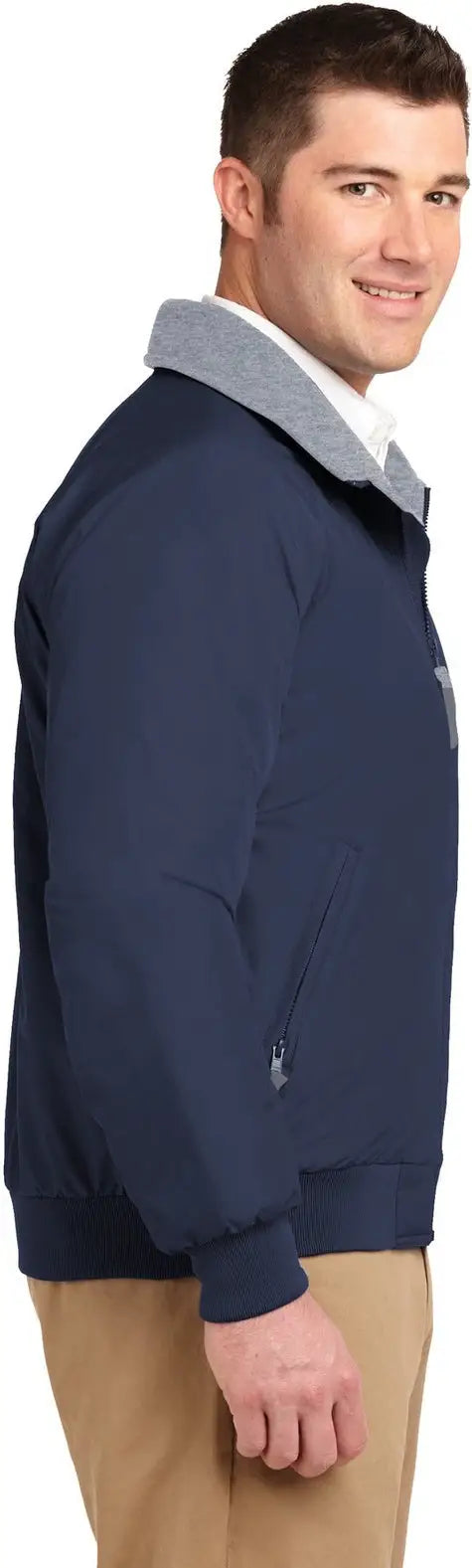Port Authority Tlj754 Tall Challenger Jacket - True Navy Gray Heather