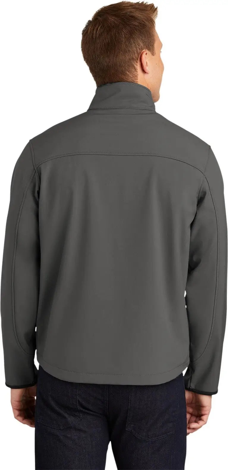 Port Authority Tlj790 Tall Glacier Soft Shell Jacket - Smoke Gray Chrome