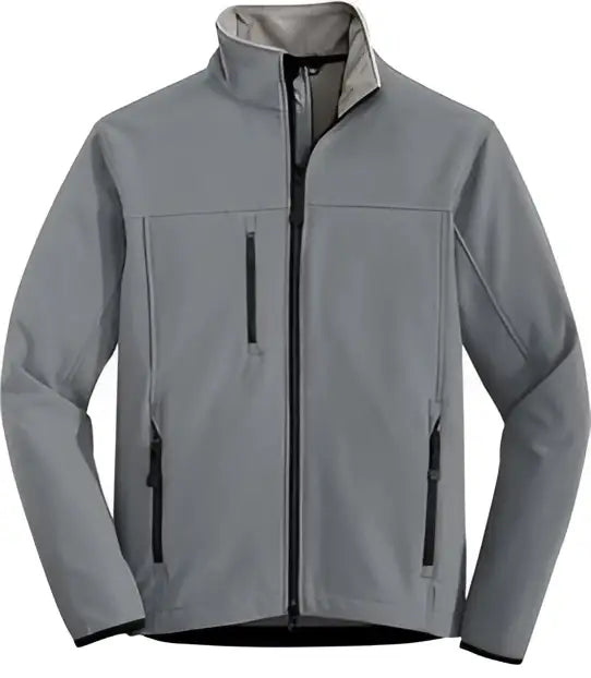 Port Authority Tlj790 Tall Glacier Soft Shell Jacket - Smoke Gray Chrome - Gray/ / Adult l