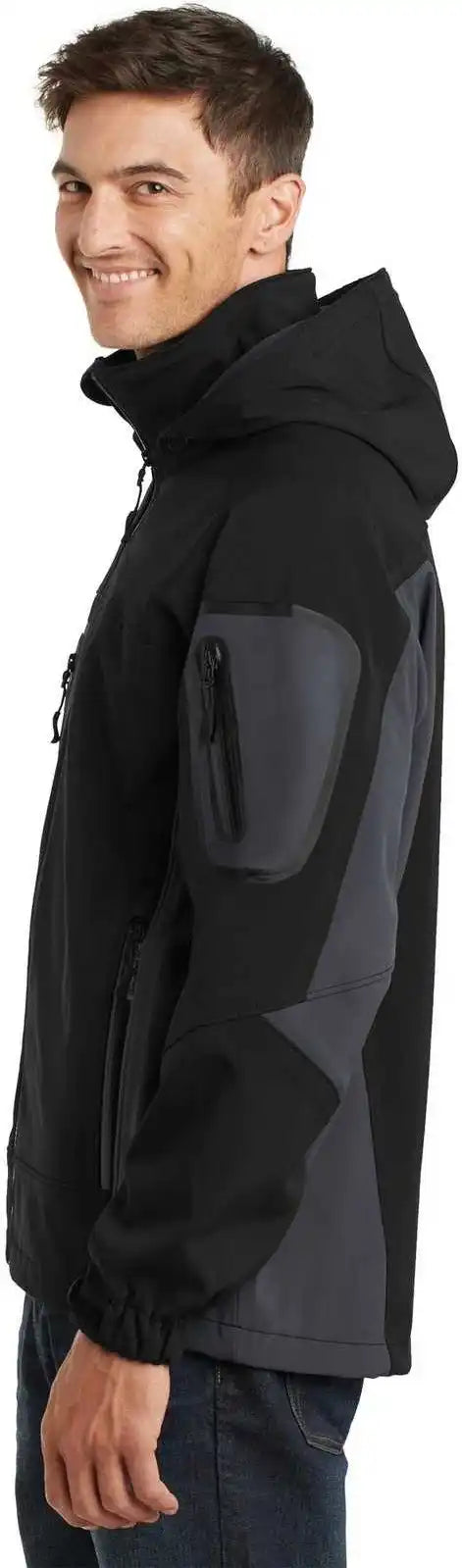 Port Authority Tlj798 Tall Waterproof Soft Shell Jacket - Black Graphite