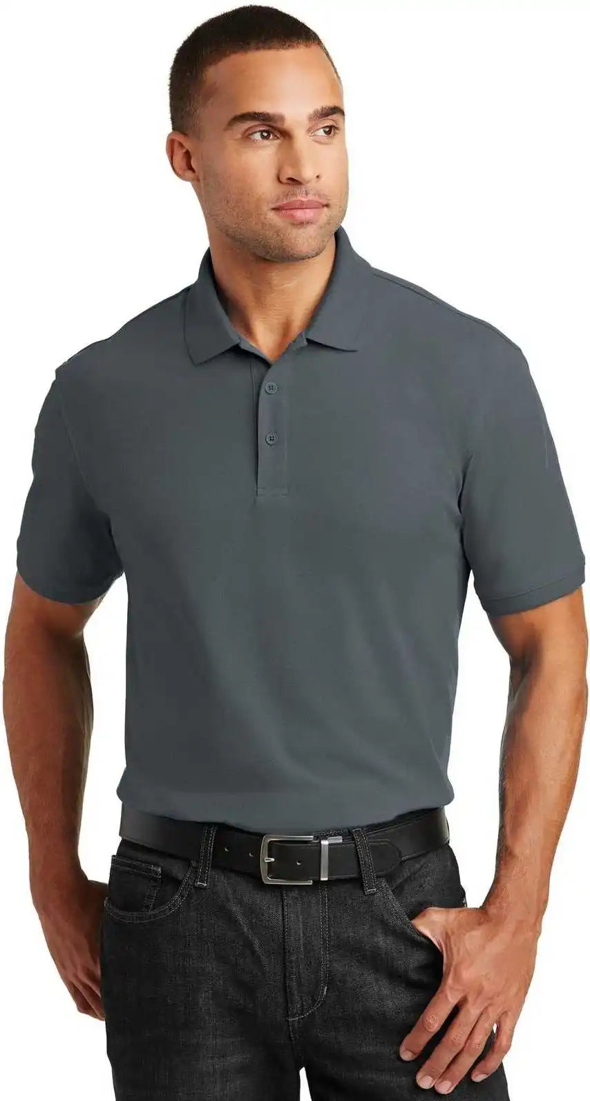 Port Authority Tlk100 Tall Core Classic Pique Polo Graphite