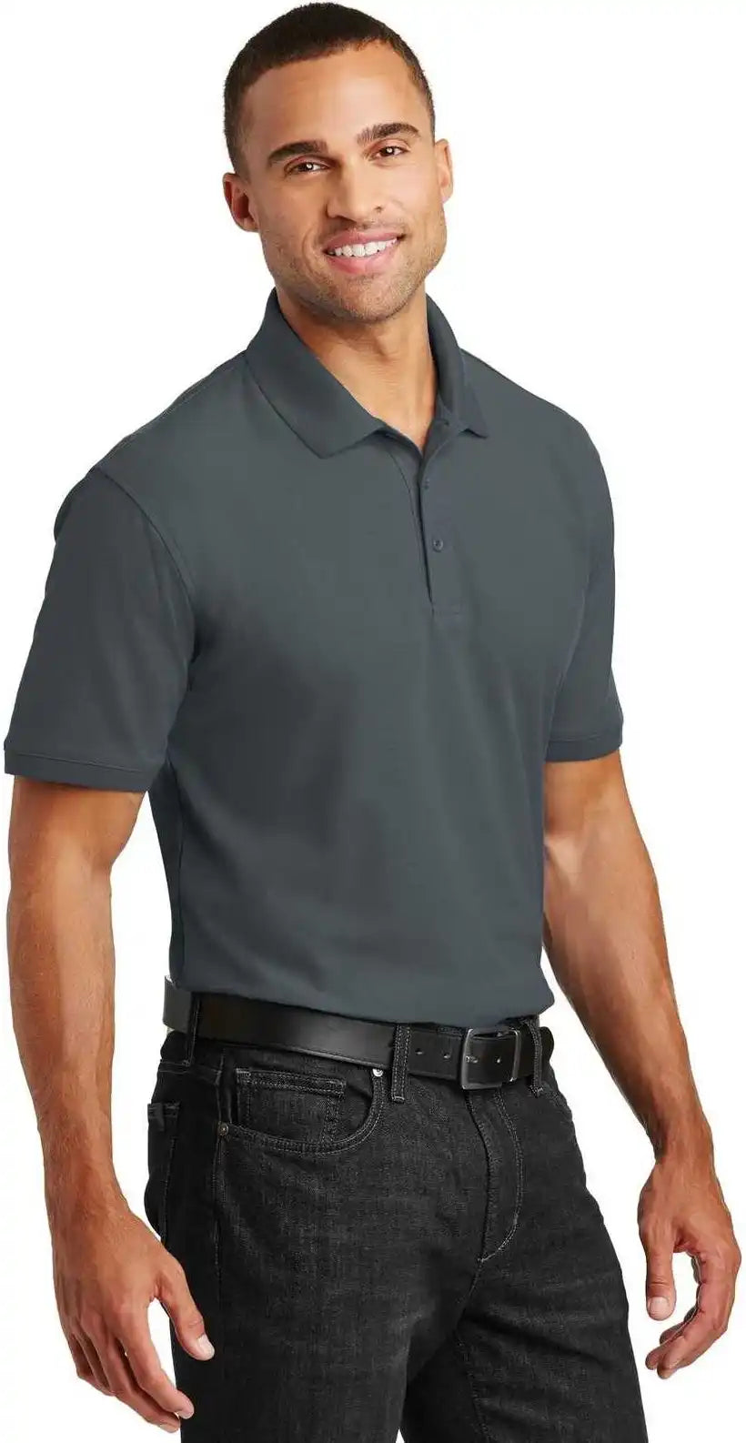 Port Authority Tlk100 Tall Core Classic Pique Polo Graphite