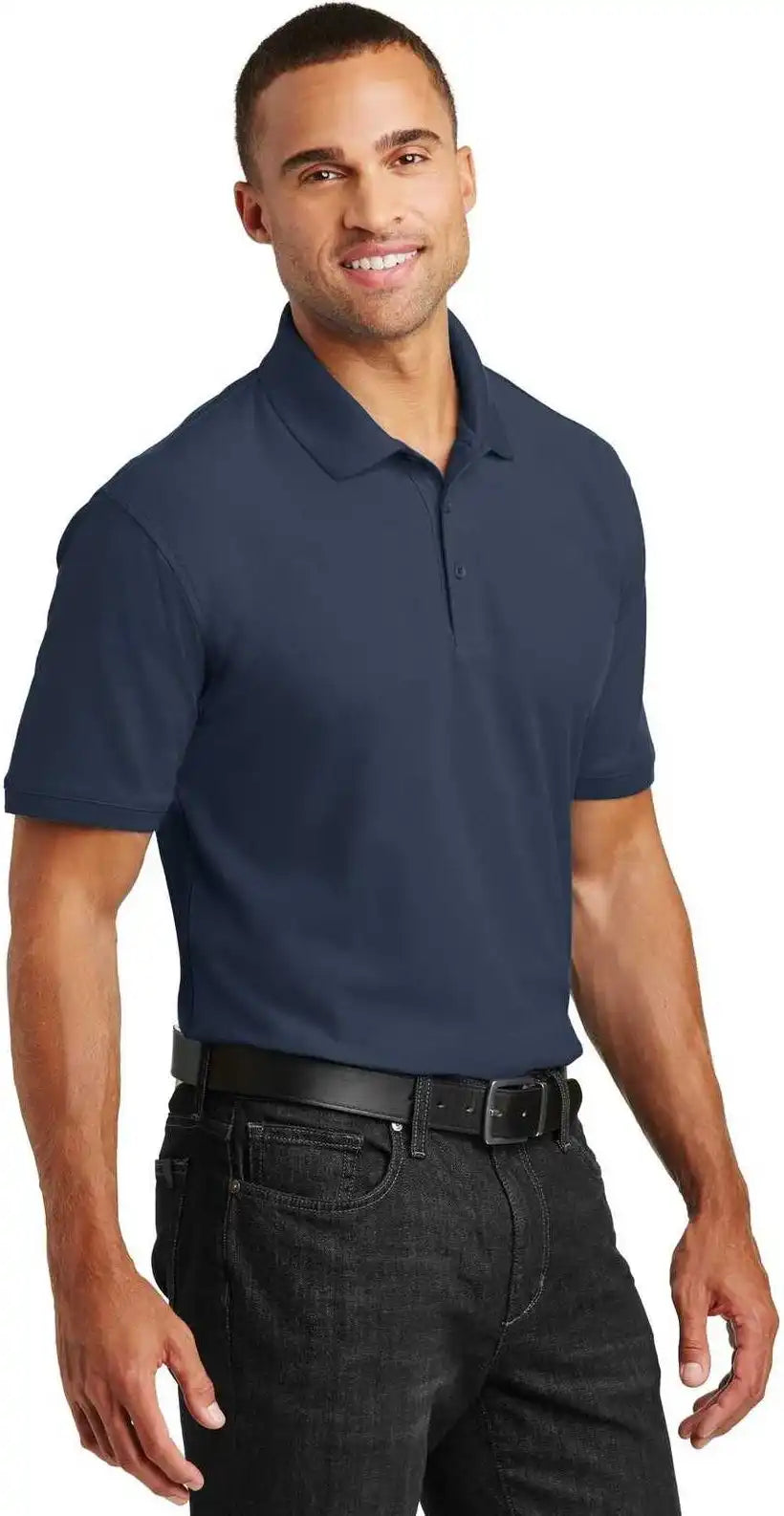 Port Authority Tlk100 Tall Core Classic Pique Polo River Blue Navy