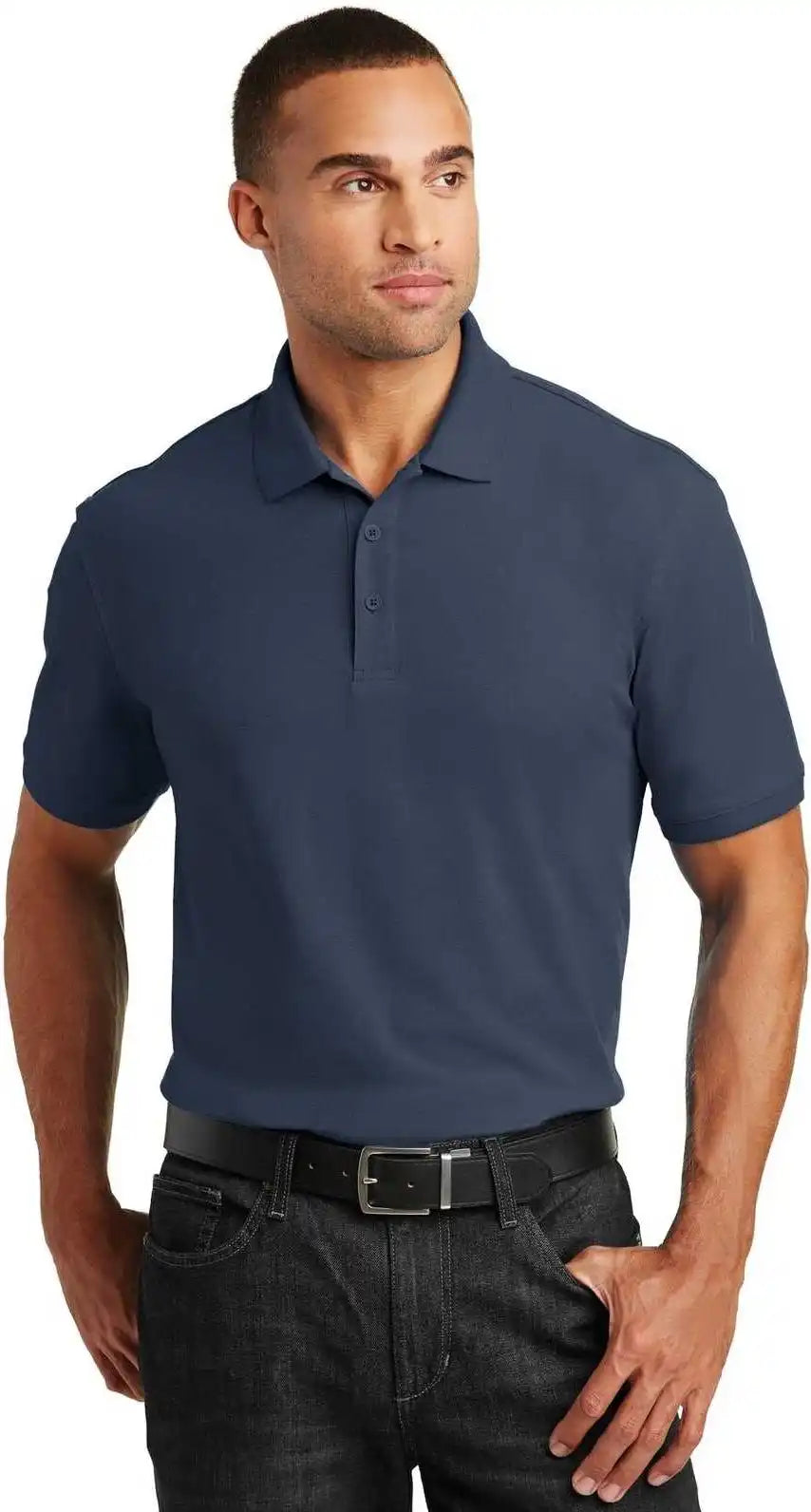 Port Authority Tlk100 Tall Core Classic Pique Polo River Blue Navy