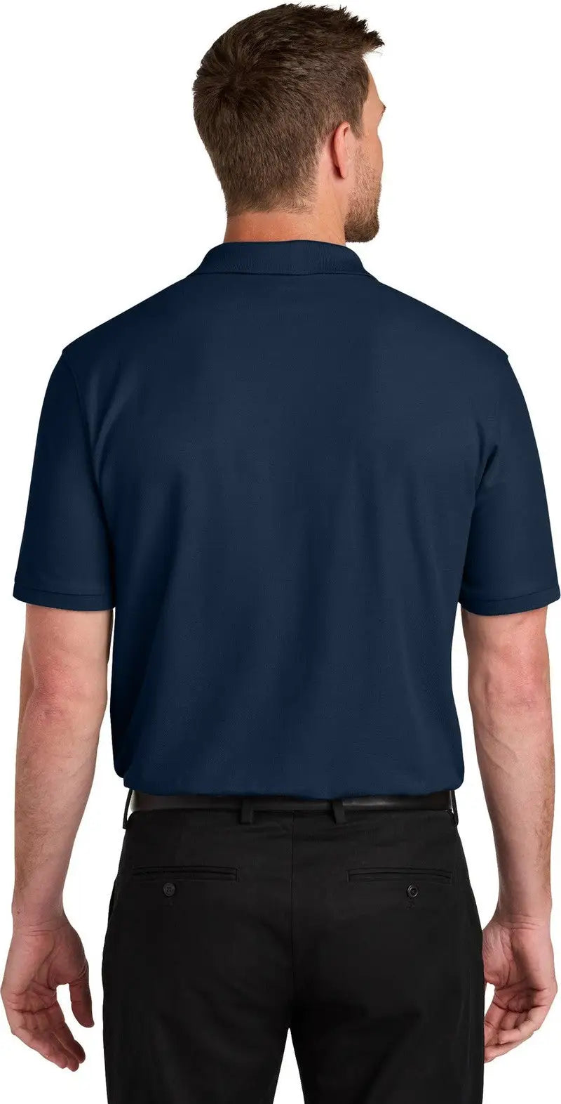 Port Authority Tlk200p Tall Wearever Signature Pique Pocket Polo - River Blue Navy