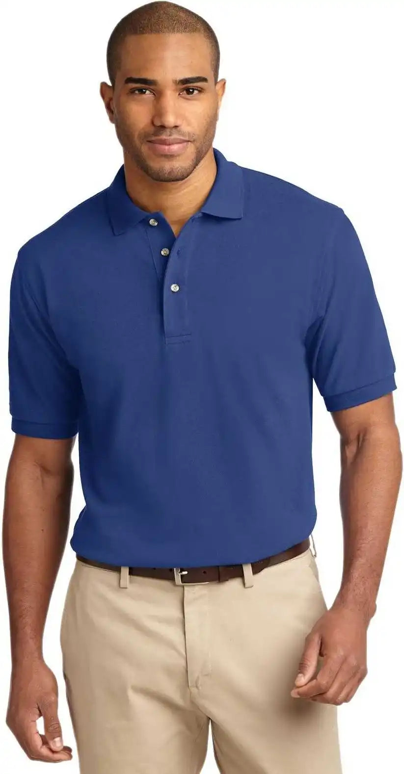 Port Authority Tlk420 Tall Heavyweight Cotton Pique Polo Royal