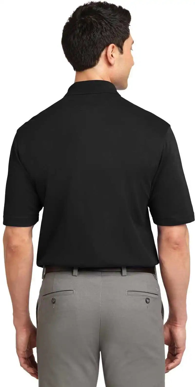 Port Authority Tlk455 Tall Rapid Dry Polo Jet Black