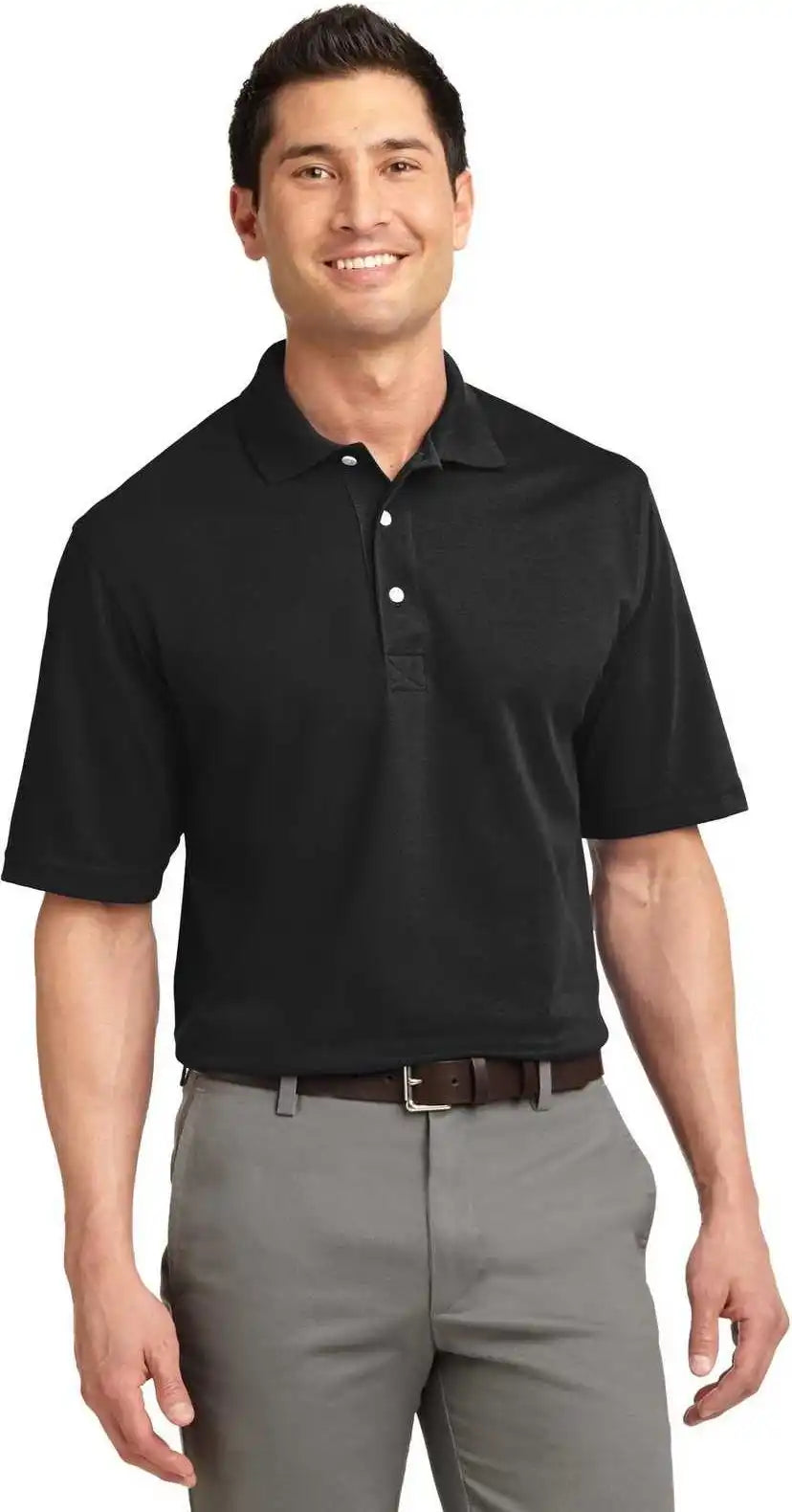 Port Authority Tlk455 Tall Rapid Dry Polo Jet Black