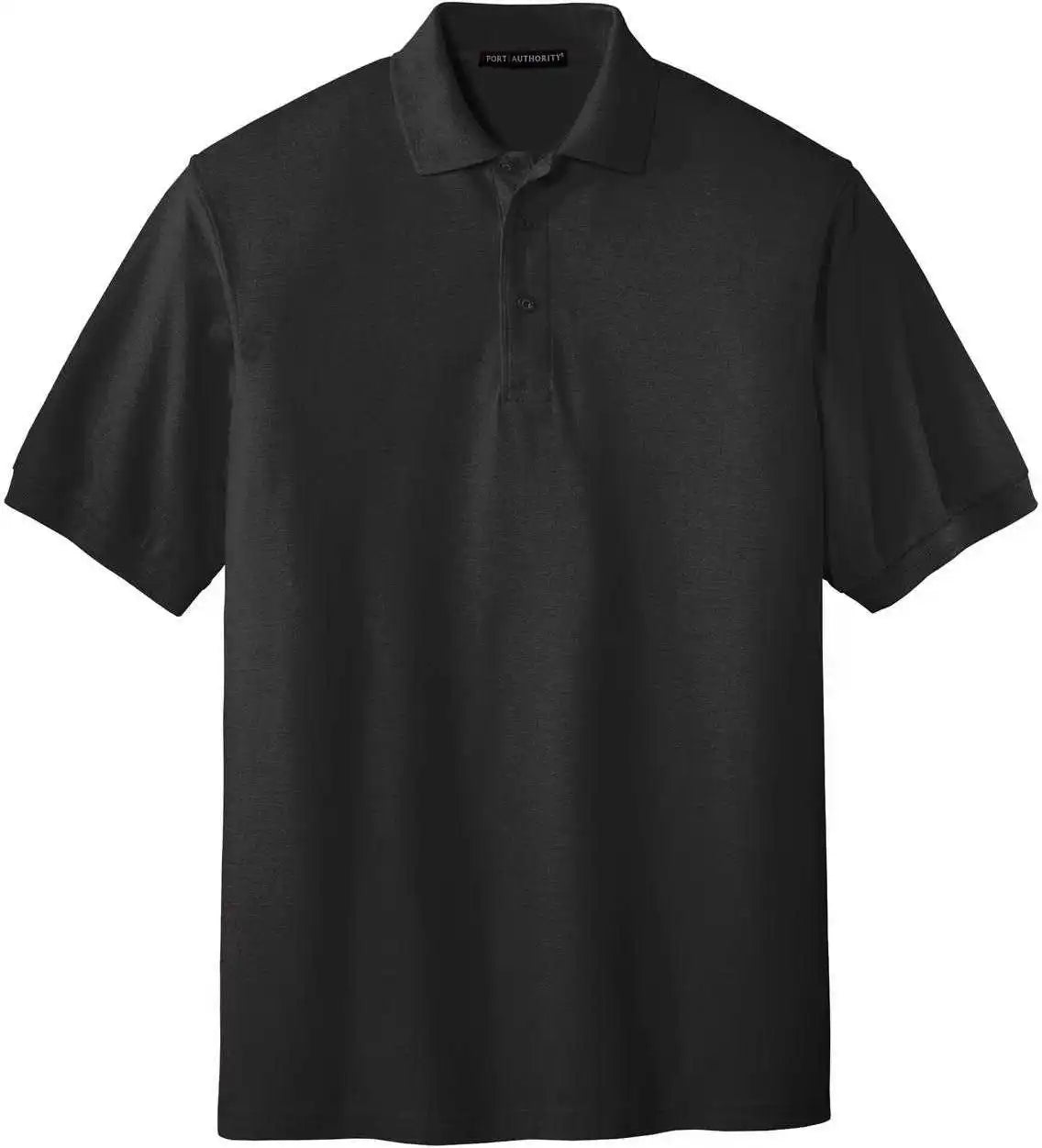 Port Authority Tlk500 Tall Silk Touch Polo Black