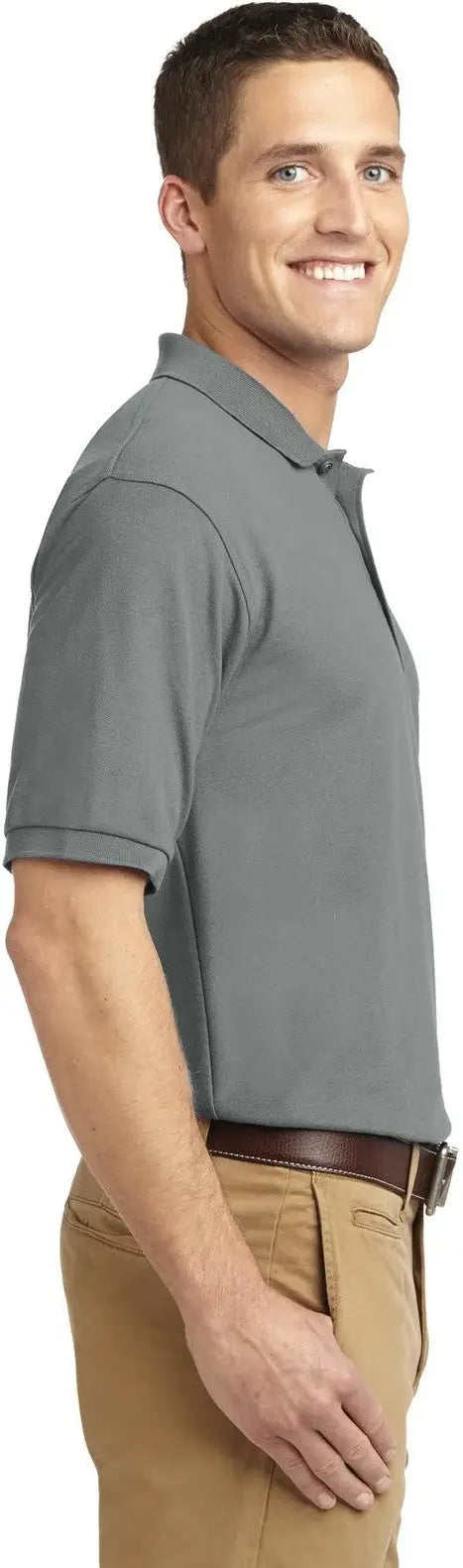 Port Authority Tlk500 Tall Silk Touch Polo - Cool Gray