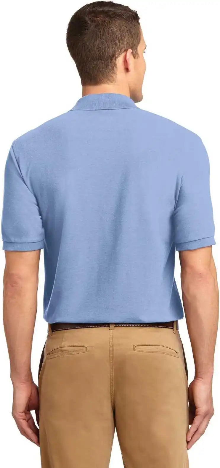 Port Authority Tlk500 Tall Silk Touch Polo Light Blue