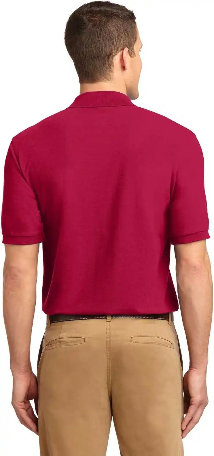 Port Authority Tlk500 Tall Silk Touch Polo Red