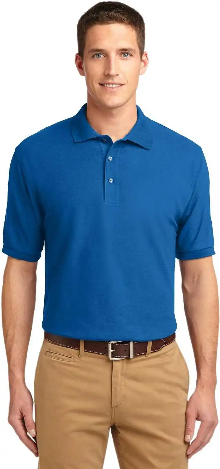 Port Authority Tlk500 Tall Silk Touch Polo - Strong Blue