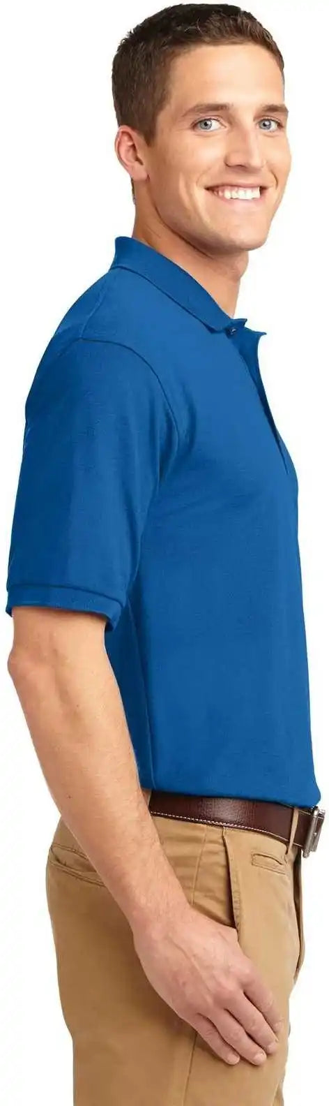 Port Authority Tlk500 Tall Silk Touch Polo Strong Blue