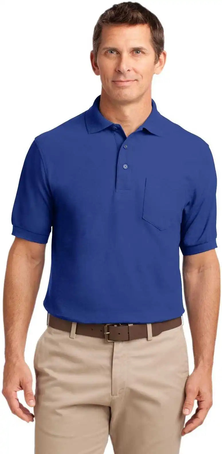 Port Authority Tlk500p Tall Silk Touch Polo with Pocket Royal