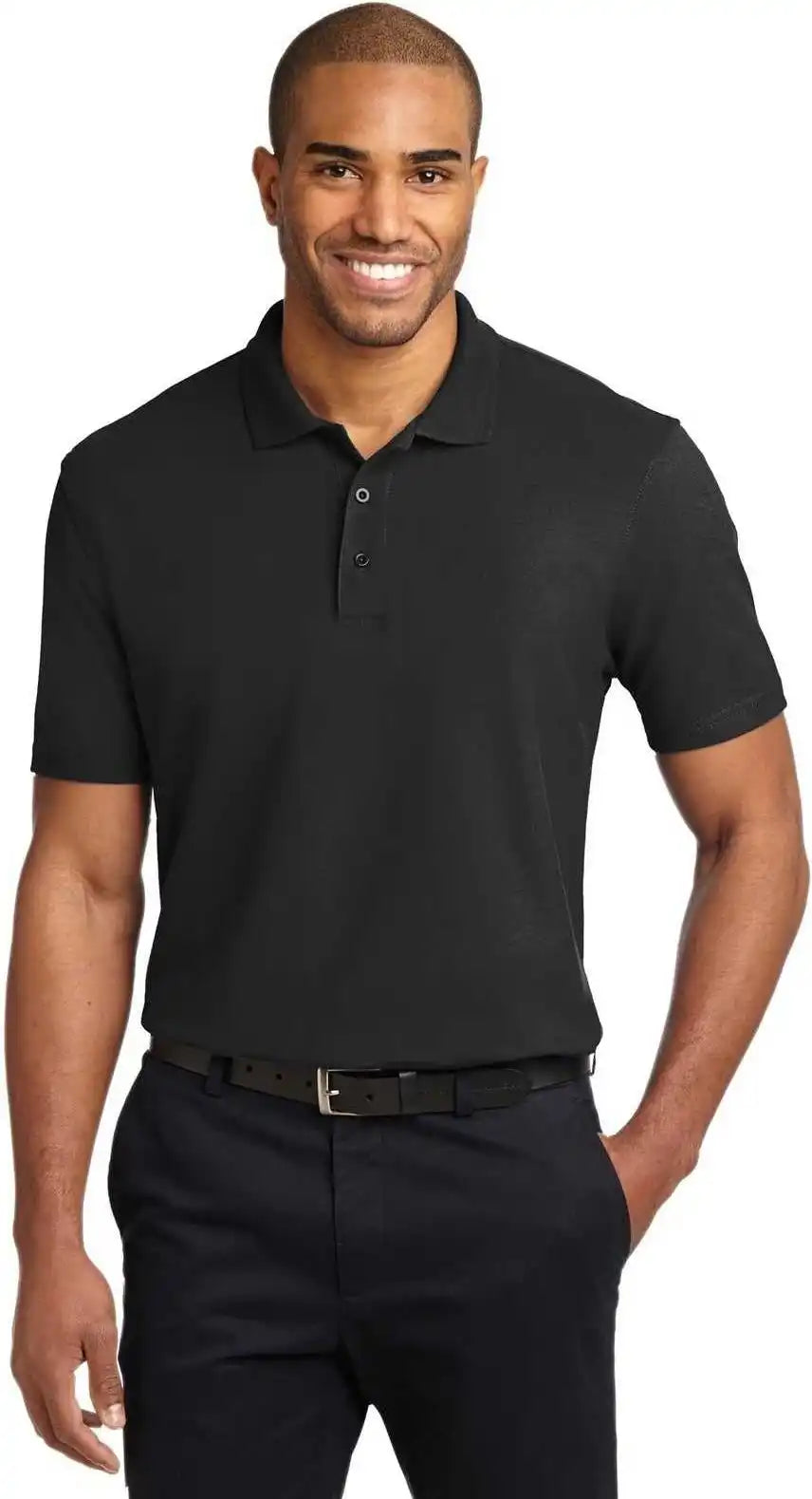 Port Authority Tlk510 Tall Stain Release Polo Black
