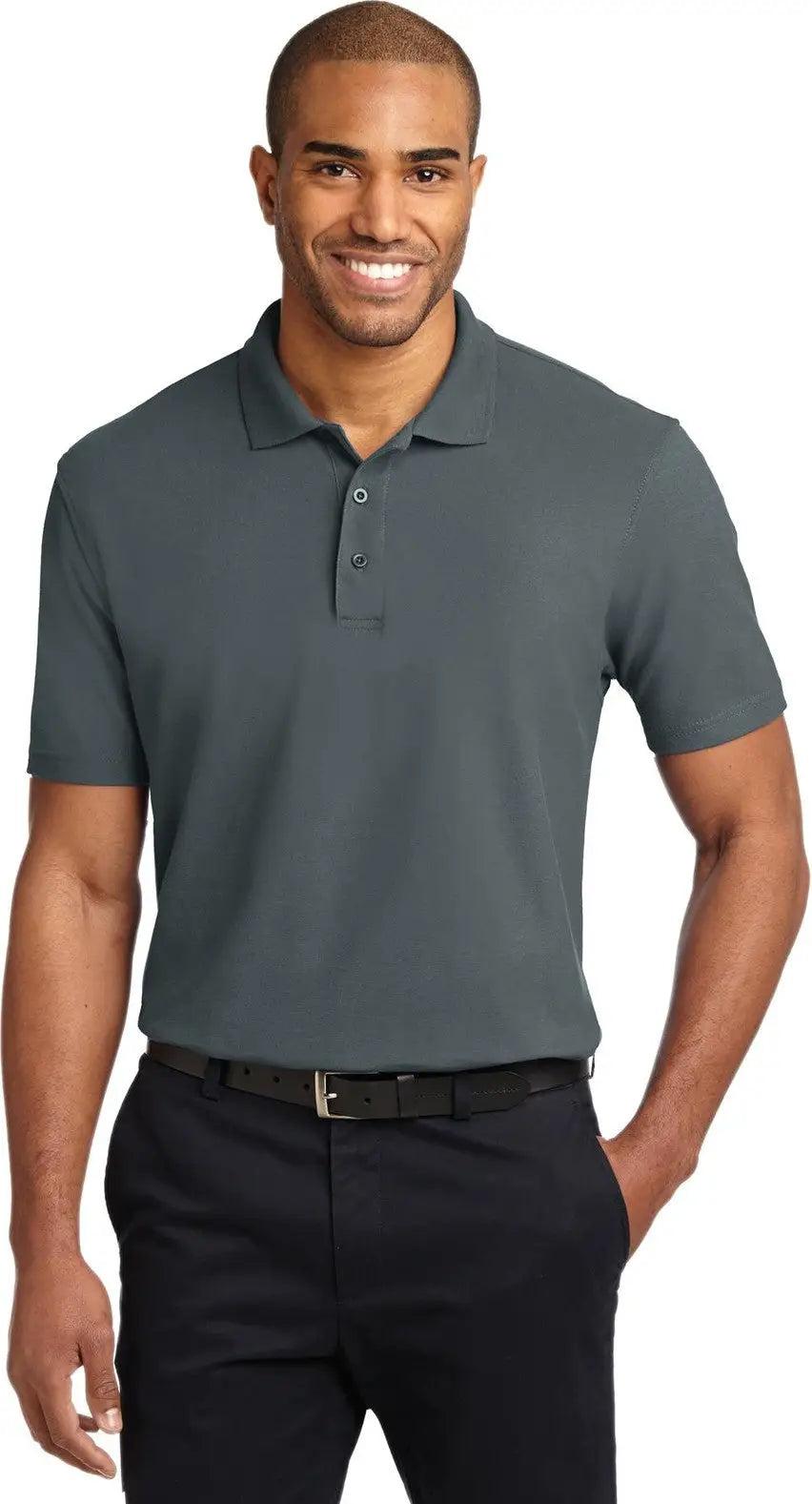 Port Authority Tlk510 Tall Stain-release Polo - Steel Gray