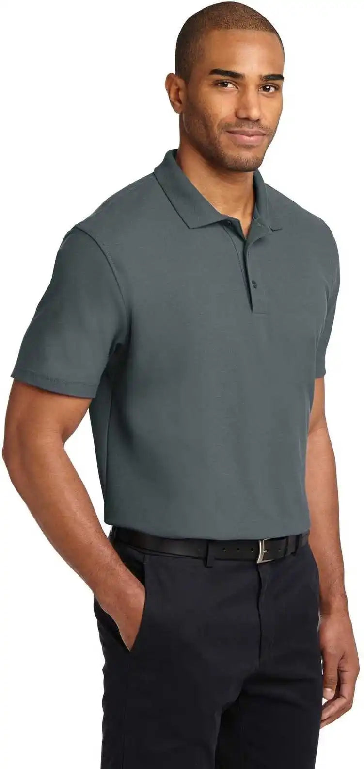 Port Authority Tlk510 Tall Stain-release Polo - Steel Gray