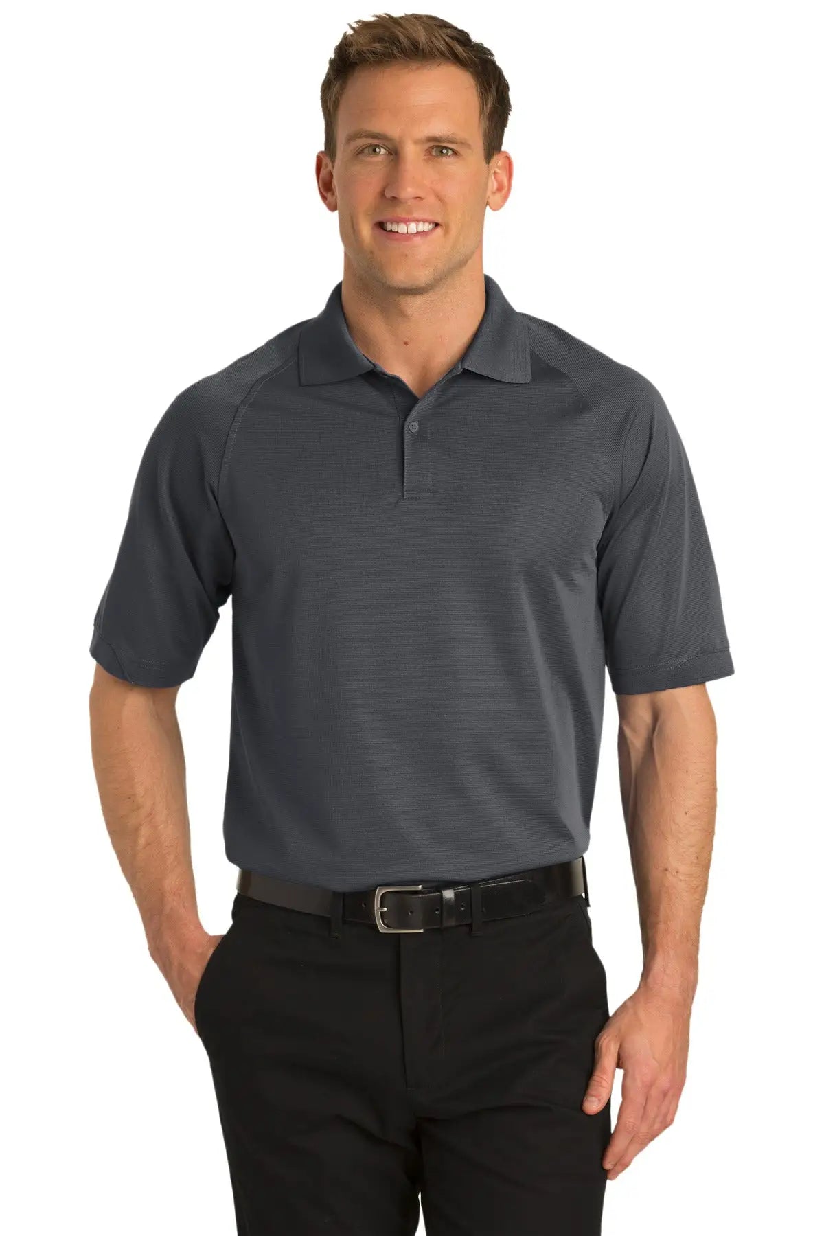 Port Authority Tlk525 Tall Dry Zone Ottoman Polo - Iron Gray