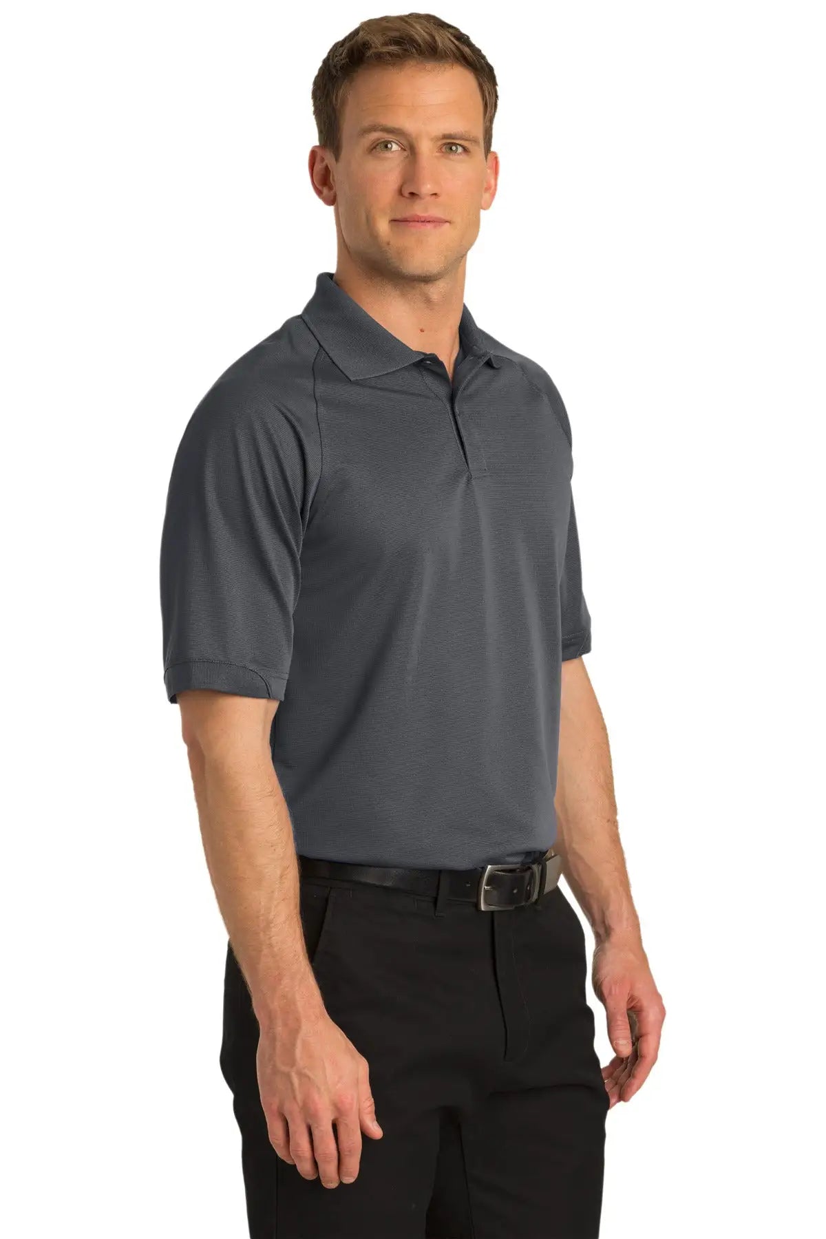 Port Authority Tlk525 Tall Dry Zone Ottoman Polo - Iron Gray