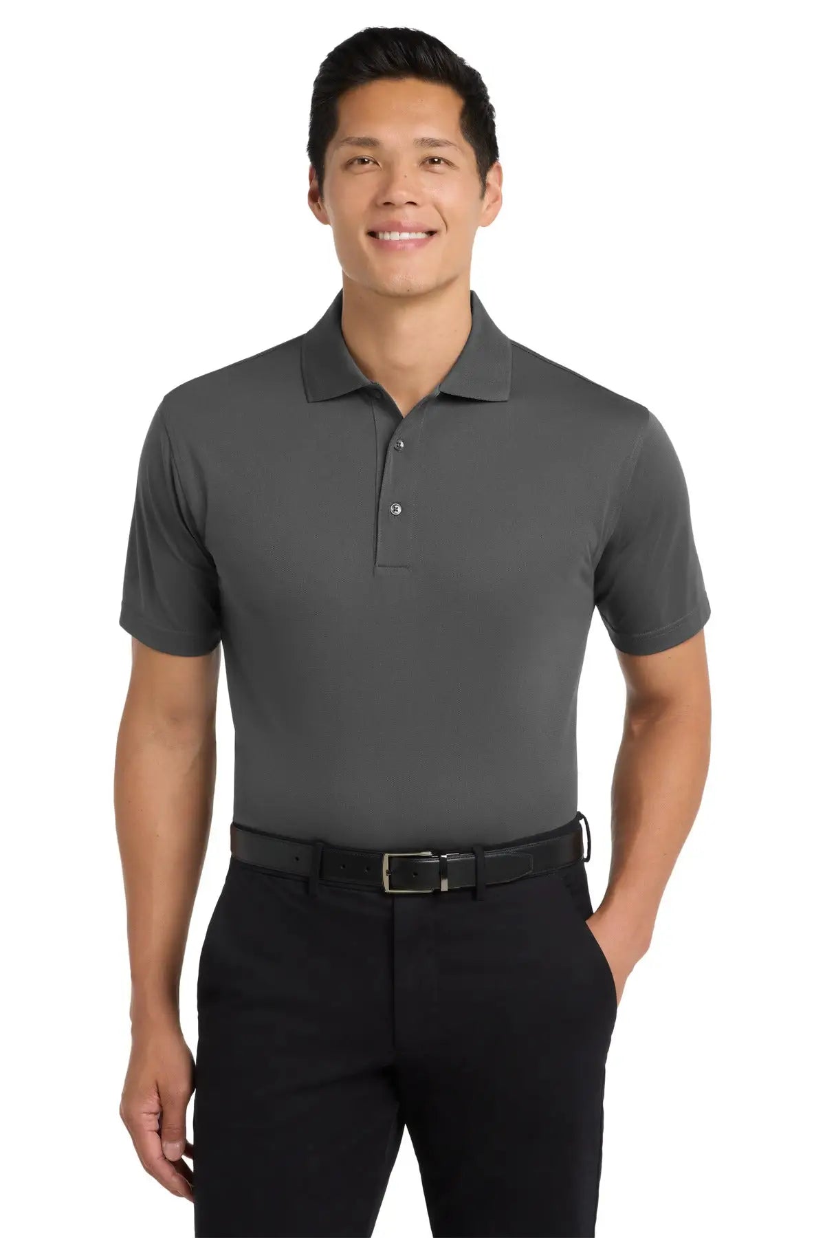 Port Authority Tlk527 Tall Tech Pique Polo - Gray Smoke - Adult l