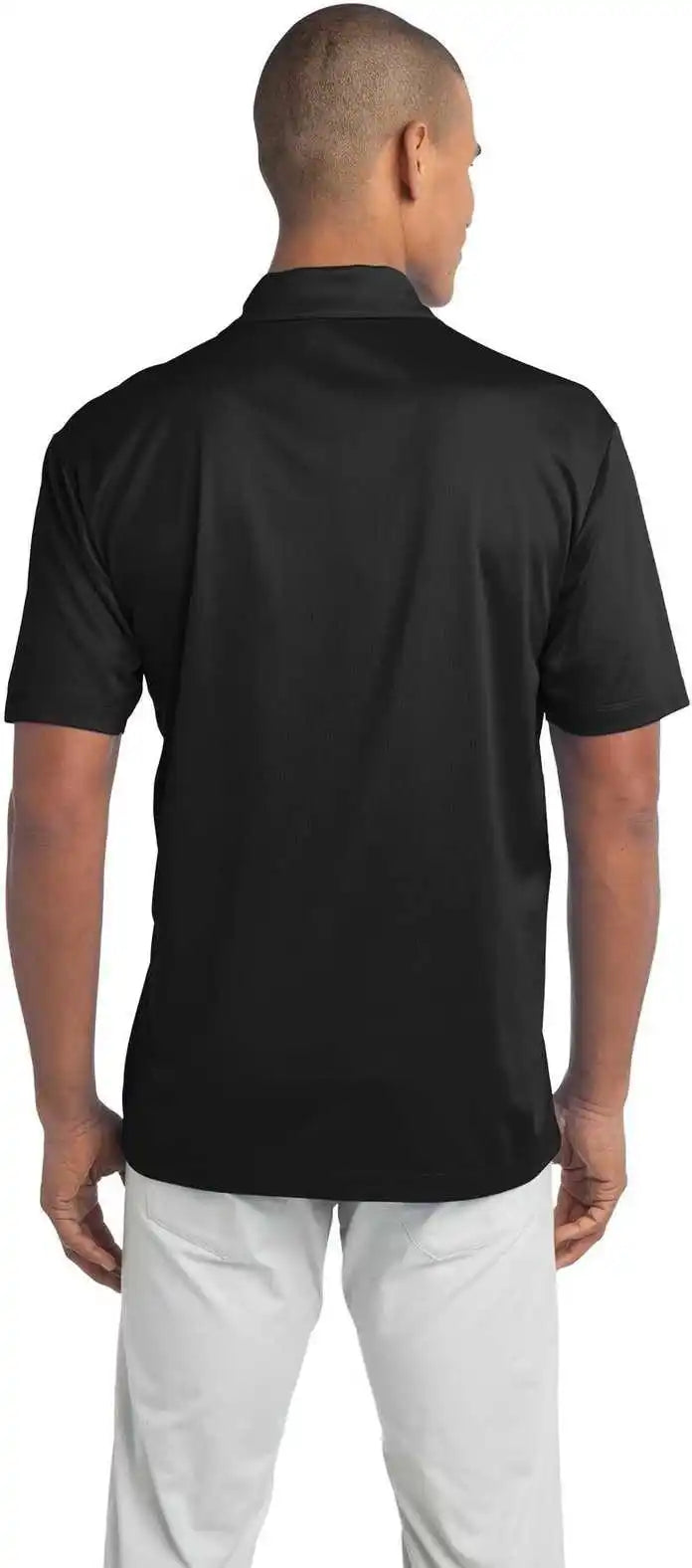 Port Authority Tlk540 Tall Silk Touch Performance Polo Black
