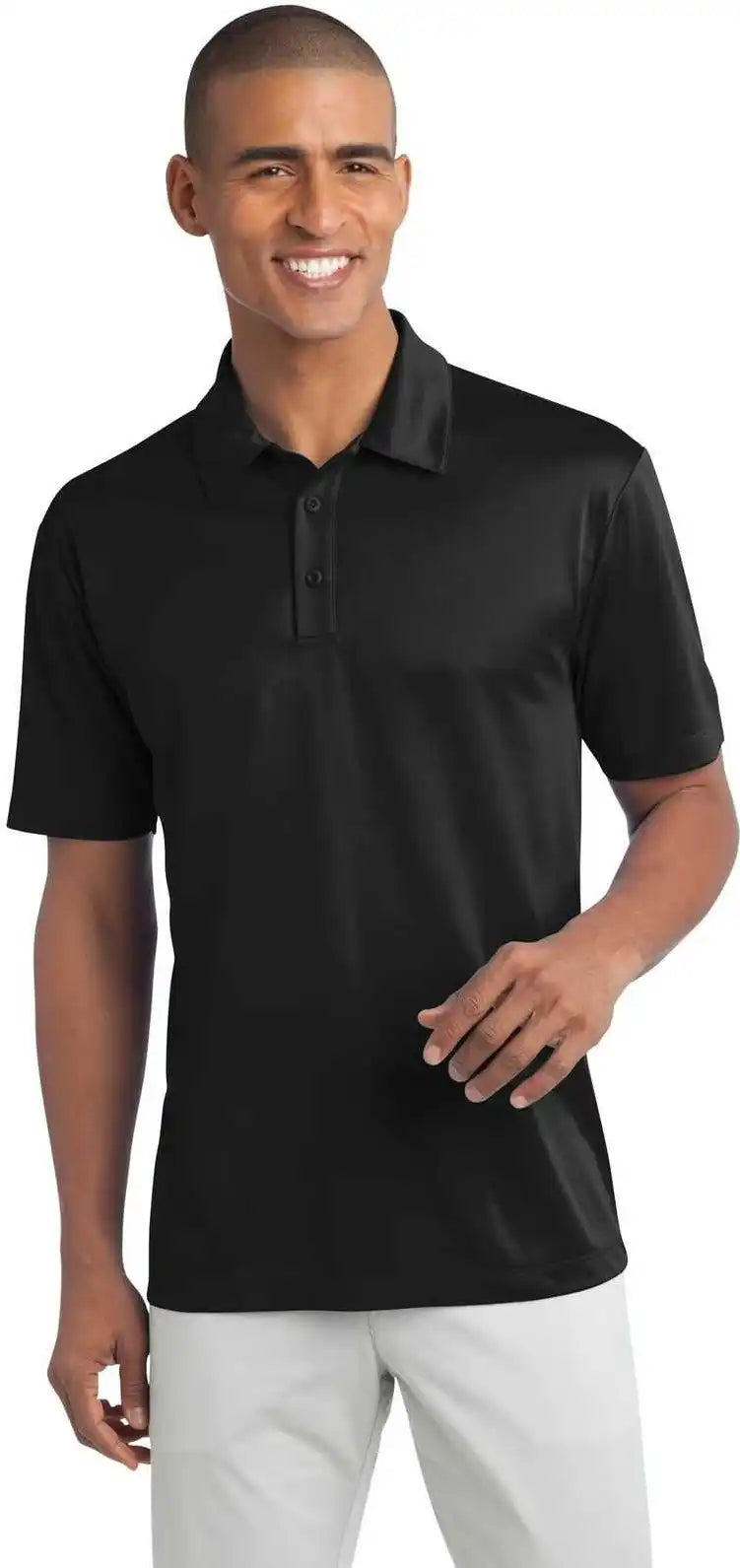 Port Authority Tlk540 Tall Silk Touch Performance Polo Black