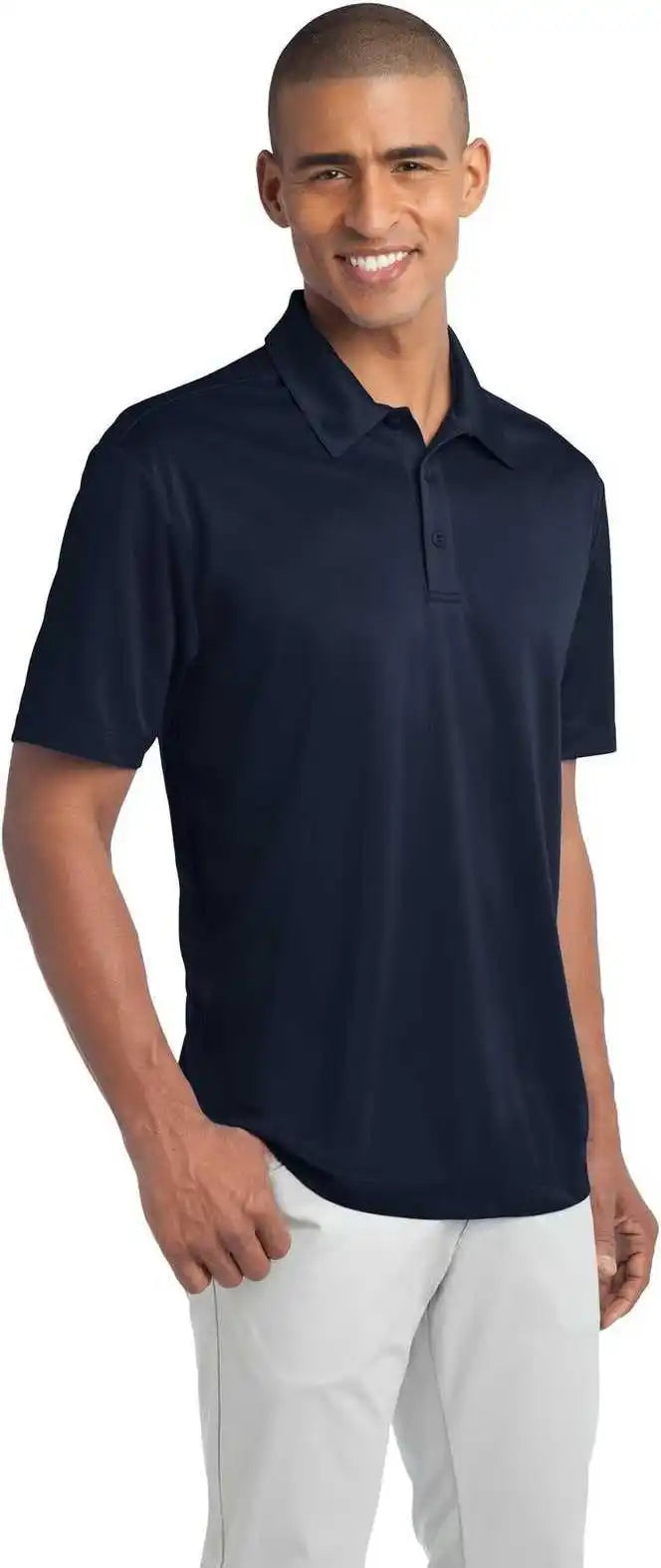 Port Authority Tlk540 Tall Silk Touch Performance Polo Navy
