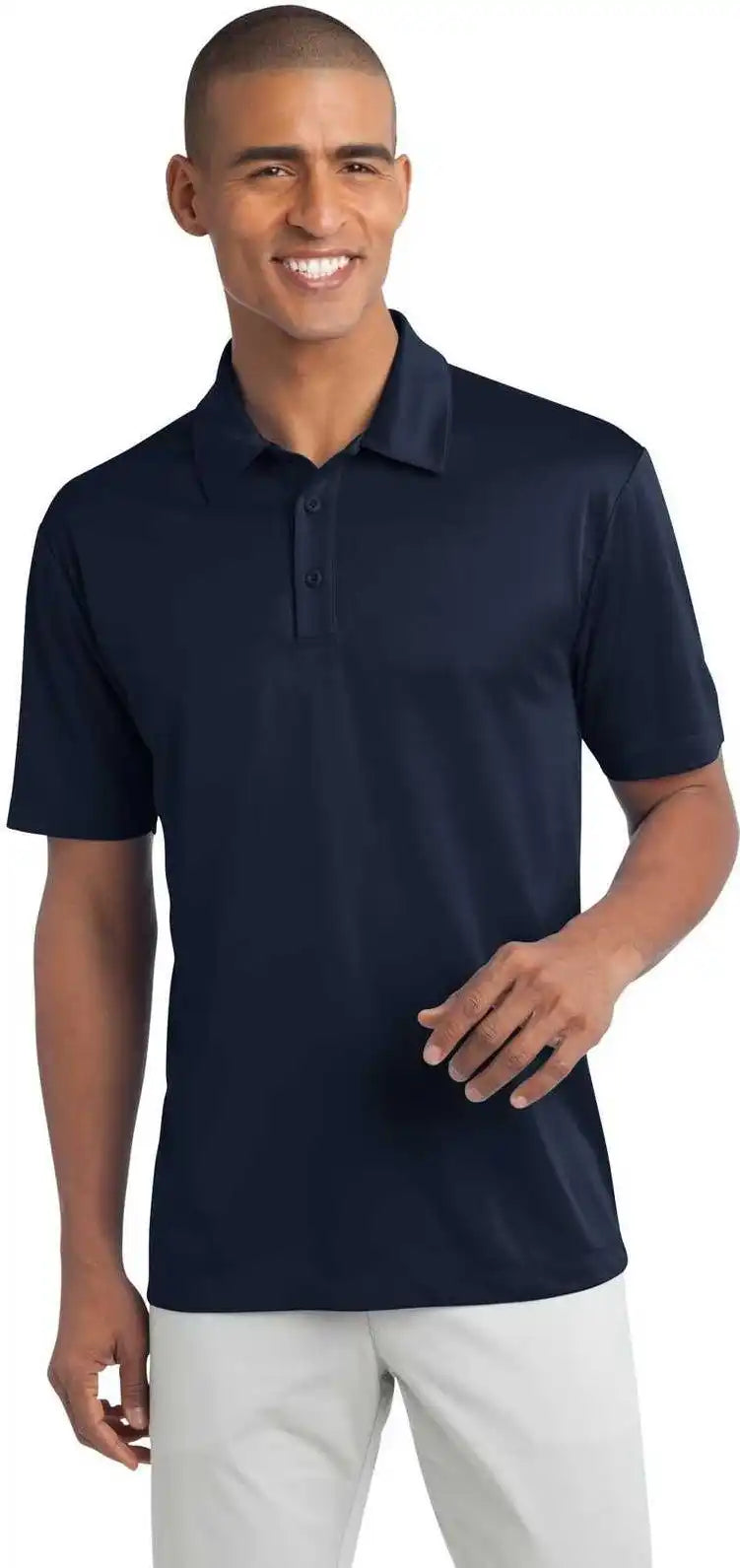 Port Authority Tlk540 Tall Silk Touch Performance Polo Navy